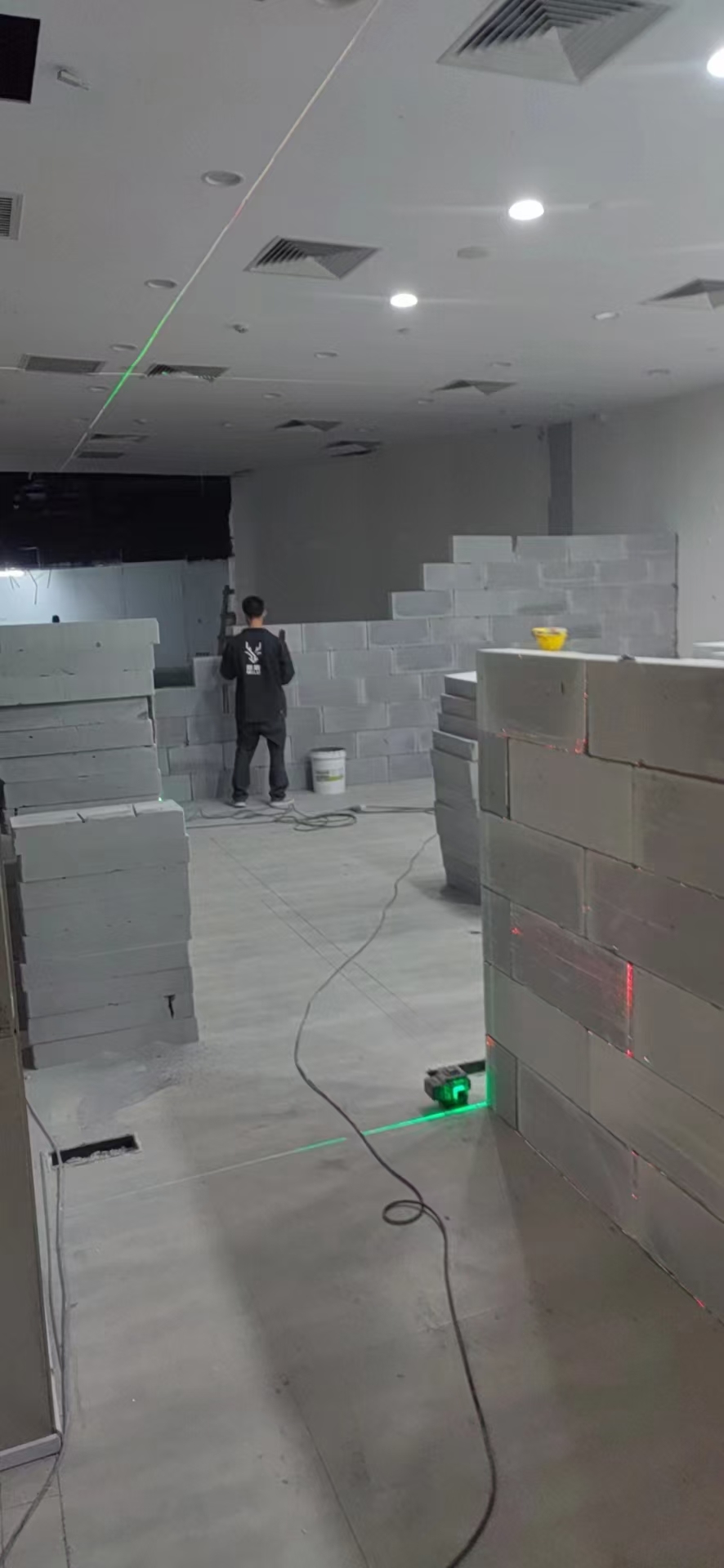 隔墙结构与砌筑效果